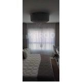 cortina cinza para sala preço Rocio Grande